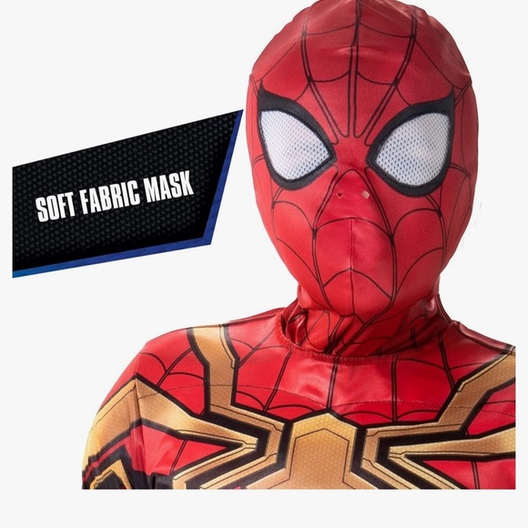 Marvel Spider-Man Integrated Suit Costume - Red, Black, Gold - Picture 3 of 7